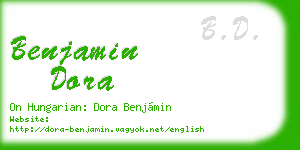 benjamin dora business card